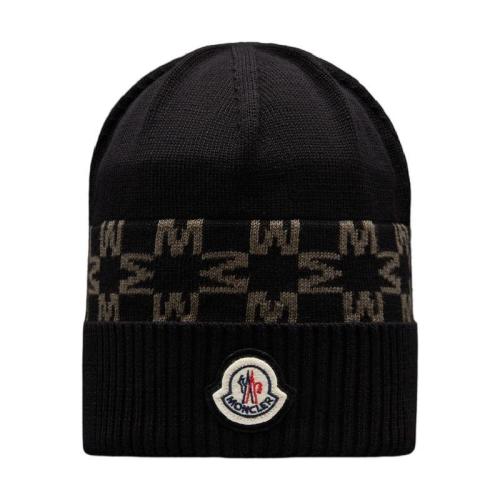  MONCLER蒙可蒙克萊 22年秋冬 男士 帽子 Monogram Pattern Beanie H20913B00028M1367980