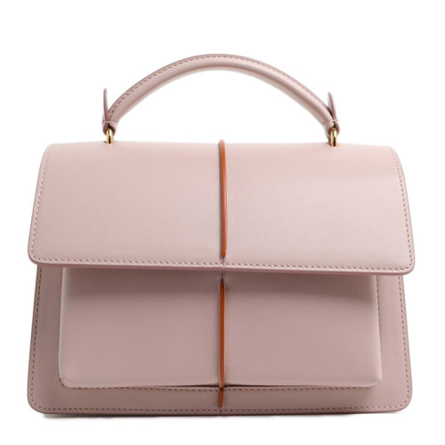 MARNI/瑪尼 女士皮質(zhì)翻蓋單肩斜挎手提包通勤包