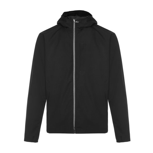 Z Zegna 黑色連帽拉鏈夾克 ZZT016-VV057-K09