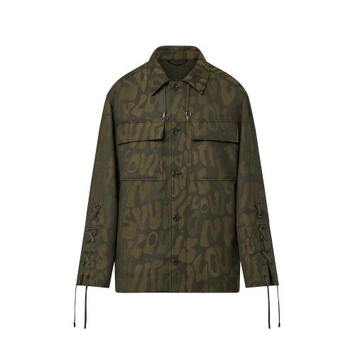  LV路易威登 22年秋冬 男士 夾克 SURCHEMISE EN LAINE LV LACED 1AAUTC 1AAUT7 1AAUT8 1AAUT9