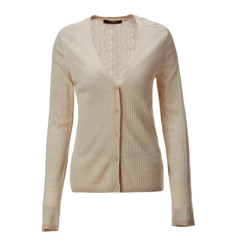  MaxMara/麥絲瑪拉 女士淺灰色羊毛針織衫/毛衣 63460219600 001 PLFSX