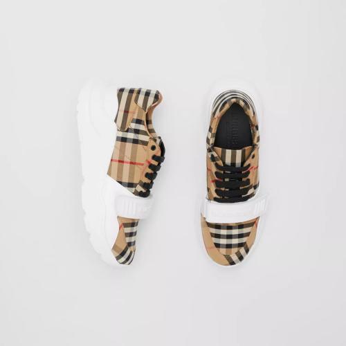  BURBERRY 22年秋冬 女士 Vintage 格紋棉質(zhì)運(yùn)動鞋 80202811 預(yù)定商品1-3周發(fā)貨