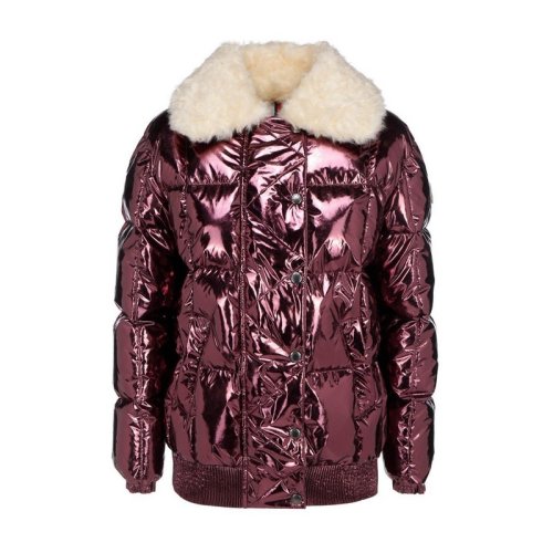  Moncler/蒙克萊 女士粉紫色聚酰胺羽絨服 1A57500-54AEL 480 PLFSX