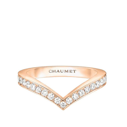 Chaumet/尚美 經(jīng)典JOSéPHINE系列 18k金玫瑰金約瑟芬皇后鉆石戒指 083517