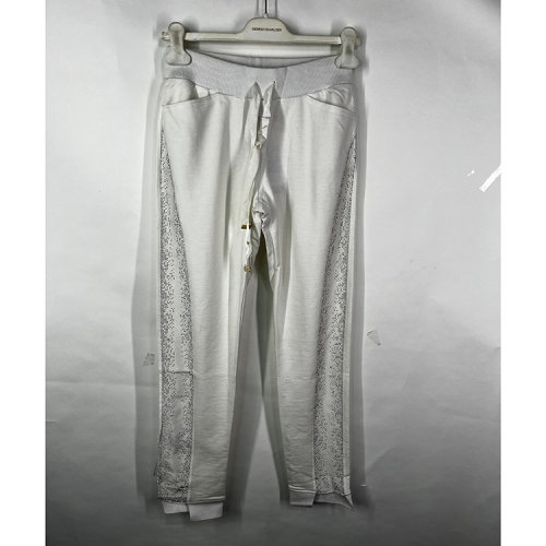 Roberto Cavalli/羅伯圖 卡維里白色女士休閑褲  C9N081690110