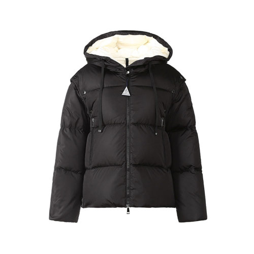 Moncler/蒙克萊女士聚酰胺寬松版Asaret鵝絨連帽羽絨服外套/馬甲 1A00008 54155