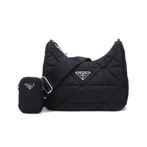 PRADA/普拉達 女士織物單肩斜挎包帶小包 1BC151 RDJN