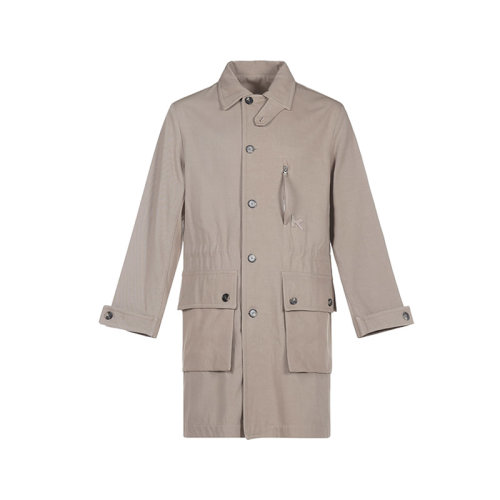 KENZO/高田賢三 男士風(fēng)衣 男士棉質(zhì)寬松版長款風(fēng)衣外套 FB5 5MA006 5AA