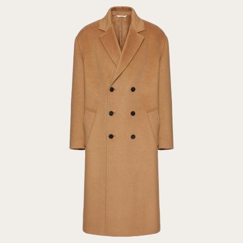  VALENTINO華倫天奴 22年秋冬 男士 大衣 MANTEAU EN LAINE DE CHAMEAU 1V3CAF852KB954