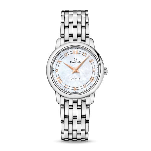 OMEGA/歐米茄 碟飛系列 典雅 精鋼 鉆石刻度 石英機(jī)芯 女士腕表 424.10.27.60.55.001