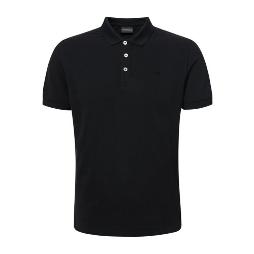Emporio Armani/安普里奧阿瑪尼 時(shí)尚休閑鷹標(biāo)簡(jiǎn)約款深藍(lán)色男士短POLO衫 8N1F12_1JPTZ_0939