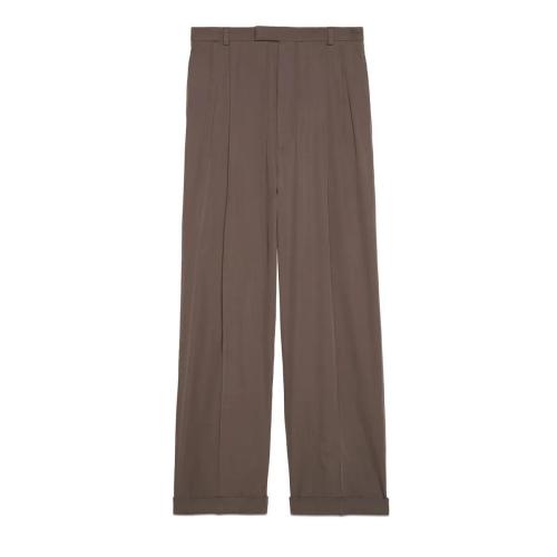  GUCCI古馳 22年秋冬 男士 飾Gucci標(biāo)簽羊毛長(zhǎng)褲 690474 ZAJSI 2109