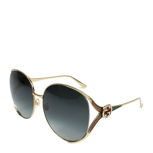 GUCCI/古馳 女士圓形漸變鏡片太陽鏡墨鏡眼鏡 GG0225S多色可選