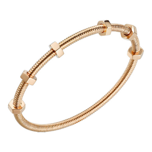 CARTIER/卡地亞 ECROU DE CARTIER 18K金玫瑰金螺絲釘手鏈B6049517