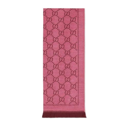  GUCCI古馳 22年秋冬 女士 GG 提花圖案針織羊毛圍巾 133483 3G200 5573