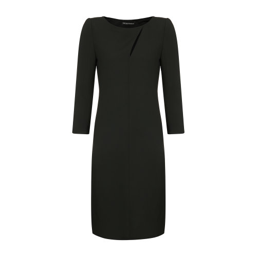 Emporio Armani/安普里奧阿瑪尼 黑色 女士九分袖露背設(shè)計(jì)修身連衣裙 4NA19T-42013-999