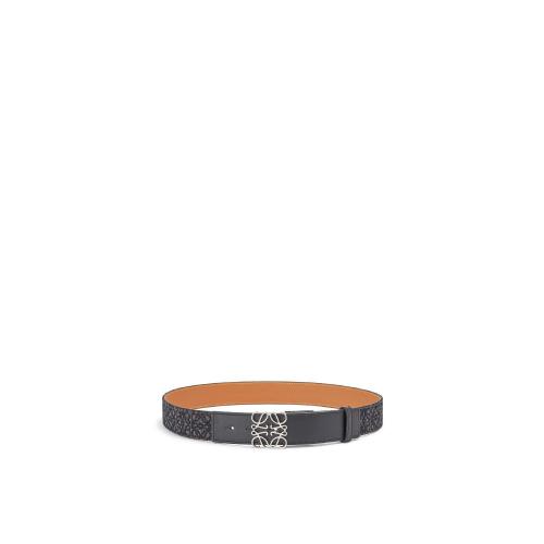  LOEWE羅意威 22年秋冬 男士 腰帶 Anagram belt in jacquard and calfskin E619Z20X01-1691