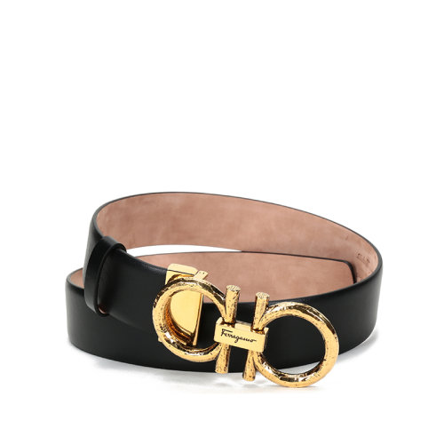SalvatoreFerragamo/菲拉格慕 女士牛皮仿古板扣式皮帶腰帶23B809