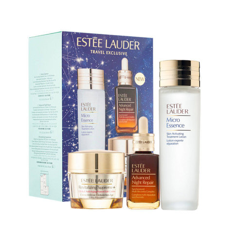 Estee Lauder/雅詩(shī)蘭黛多效護(hù)膚3件套裝（原生液150ml+第七代小棕瓶精華50ml+面霜75ml）新疆不發(fā)貨