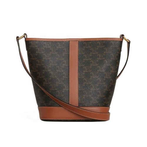 celine/賽琳 小號TRIOMPHE CANVAS標(biāo)志印花水桶包