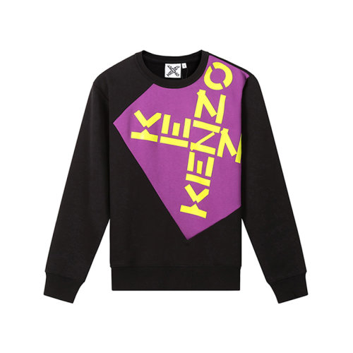 KENZO/高田賢三 女士KENZO SPORT系列棉質(zhì)寬松版Big X圓領(lǐng)長袖衛(wèi)衣運動衫 2SW634 4MS