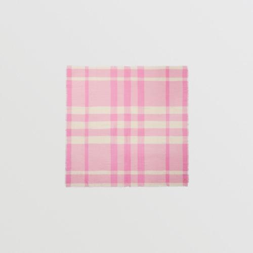  BURBERRY 22年秋冬 女士 格紋大號(hào)羊絨方巾 80542461