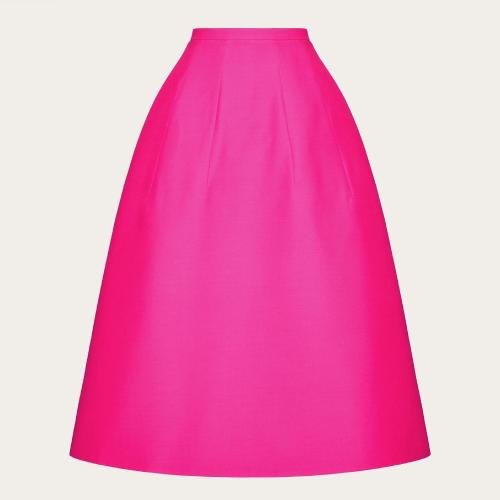  VALENTINO華倫天奴 22年秋冬 女士 半身裙 JUPE MIDI EN CREPE COUTURE 1B0RA9451CFUWT