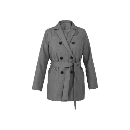 GeleiStory/GeleiStory  秋冬新款氣質(zhì)職場通勤雙排扣設(shè)計(jì)收腰顯瘦西服外套  女士西服