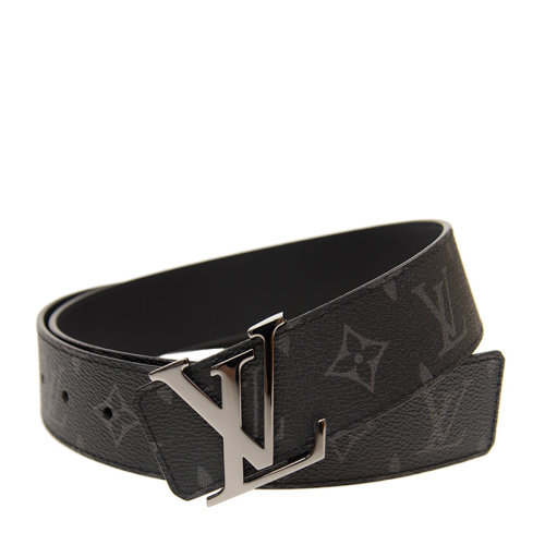 Louis Vuitton/路易威登 男士黑色LV印花經(jīng)典雙面板扣皮帶腰帶 M9043