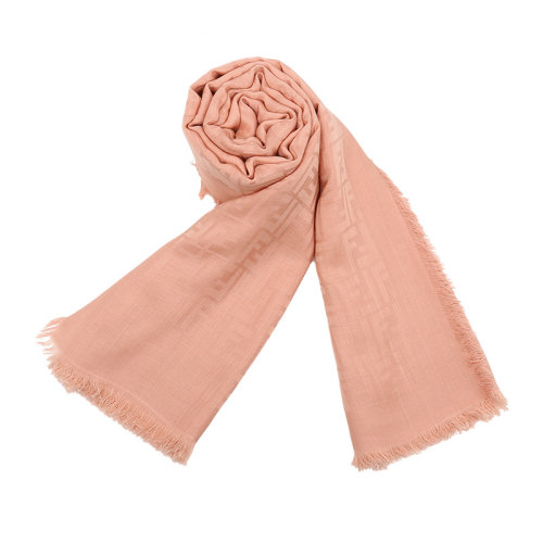 FENDI/芬迪圍巾FF logo提花女士長圍巾FXT899AALNF