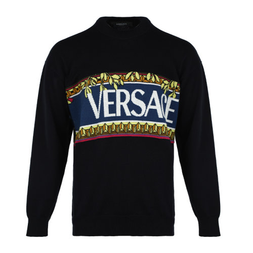 VERSACE/范思哲 字母logo男士針織衫/毛衣10013351A00980