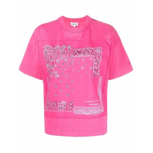  KENZO/高田賢三 女士印花棉質(zhì)短袖T恤 FC52TS6764SB-26 PLFSX