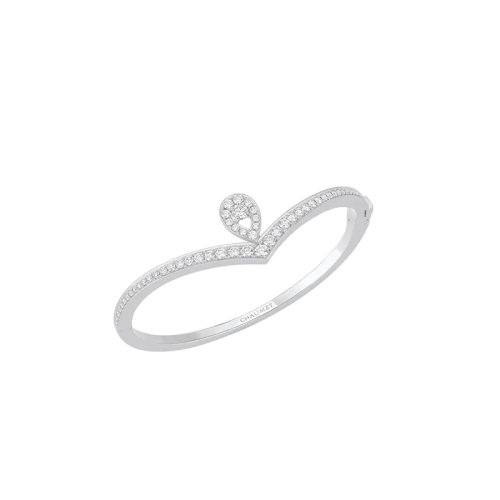 Chaumet/尚美  JOSéPHINE系列 女士18k金白金心形滿鉆石手鏈082076