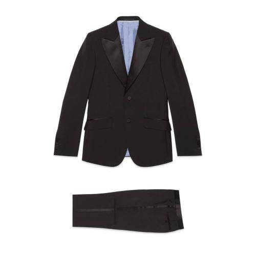  GUCCI古馳 22年秋冬 男士 修身馬海毛羊毛混紡禮服 606245 Z592B 1000