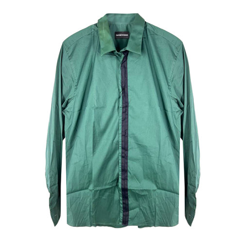 Emporio Armani/安普里奧阿瑪尼 綠色男士襯衫 R1CD2TR1A8C（瑕疵折扣）