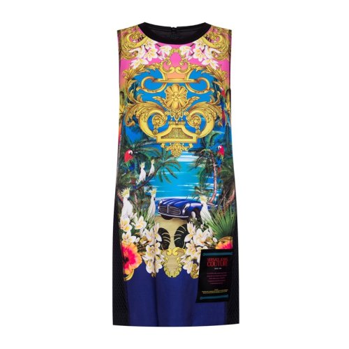  VERSACE JEANS COUTURE 女士印花聚酯纖維連衣裙裙子 D2HVA436 S0665 424 PLFSX