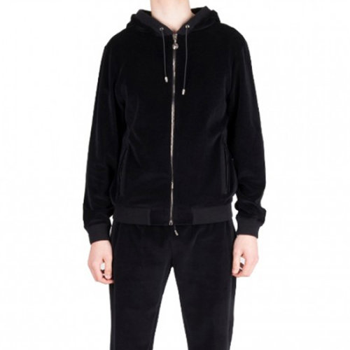 VERSACE JEANS/范思哲牛仔 男士黑色棉質經典美杜莎頭像裝飾運動套裝 A71216-A209743-A008