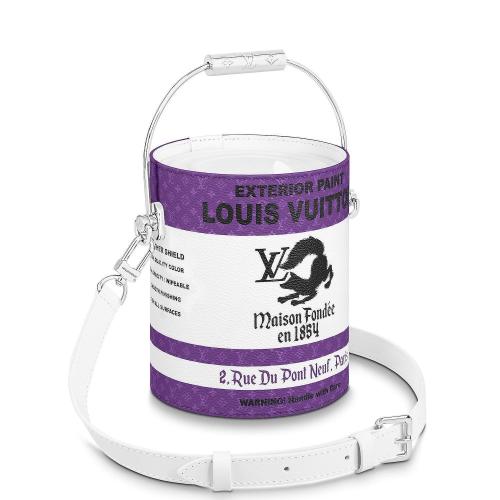  LV路易威登 22年秋冬 男士 單肩包 LV PAINT CAN 手袋 M81591