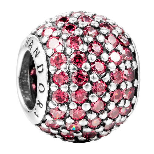 PANDORA/潘多拉 女士925銀+立方氧化鋯石鑲嵌搭配DIY手鏈珠子串飾 791051 多色可選