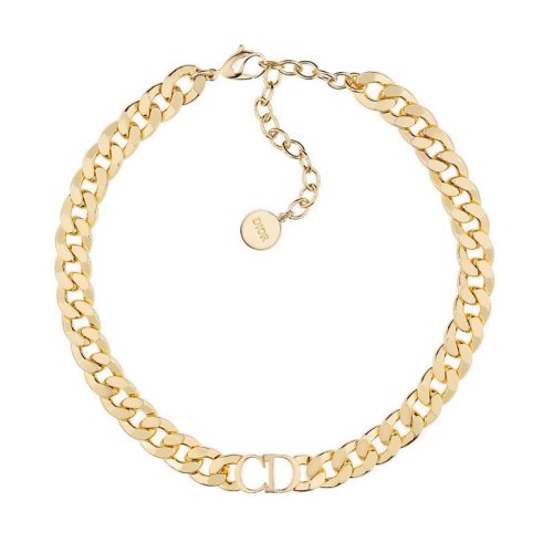 DIOR/迪奧 19春夏新款DANSEUSE ETOILE CD鍍金金屬choker鎖骨鏈 N0519DSEMT_D300