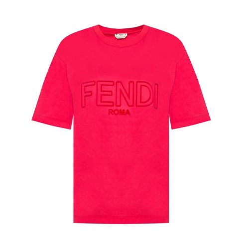  FENDI/芬迪 女士黑色時(shí)尚休閑字母短袖T恤 FAF077-A47A-F0GME PLFSX