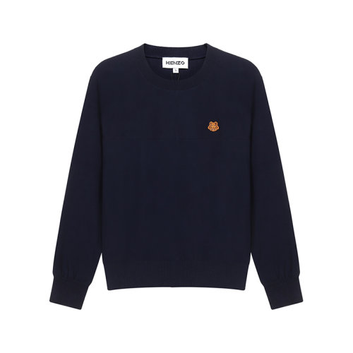 KENZO/高田賢三  女士針織衫/毛衣 女士棉質(zhì)寬松版圓領(lǐng)長(zhǎng)袖針織衫套頭衫 2PU582 3TB