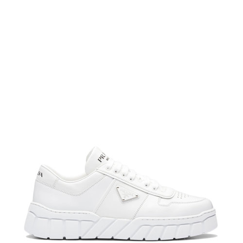 PRADA/普拉達 22年秋冬新款 男士白色皮革低幫運動鞋2EE378_3LJ6_F0009