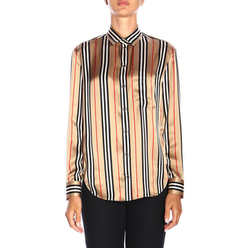 Burberry 博柏利 女裝 服飾 翻領(lǐng)經(jīng)典條紋 女士長袖襯衫