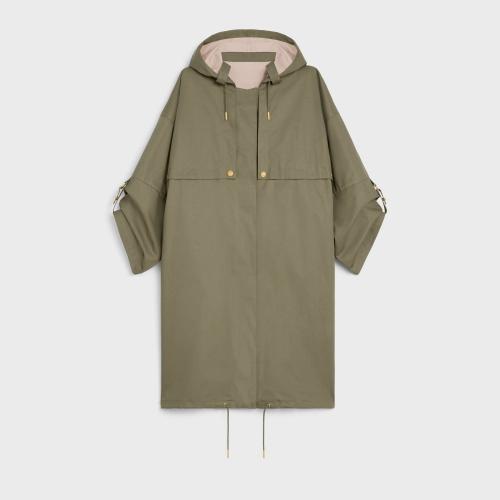  CELINE賽琳思琳 22年秋冬 女士 大衣 棉質(zhì)華達(dá)呢_大衣 2W606519O.02KL