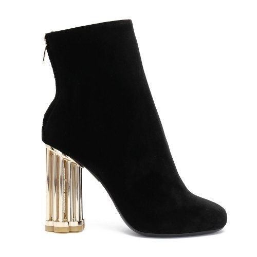 Salvatore Ferragamo/菲拉格慕 黑色 女士高跟裸靴 693731-01N703-CORIANO*-8AAX5Z