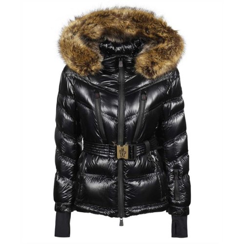  Moncler/蒙克萊 女士黑色尼龍羽絨服 1A00012539YL 999 PLFSX