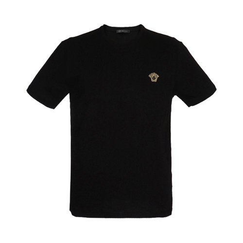VERSACE/范思哲 男士黑色棉質(zhì)圓領(lǐng)短袖上衣T恤 A77184-A222614-A92Y