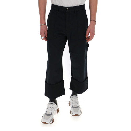 LOEWE/羅意威  男褲 品牌字母 時(shí)尚百搭黑色棉質(zhì)男士休閑褲 H2102061IB-5110