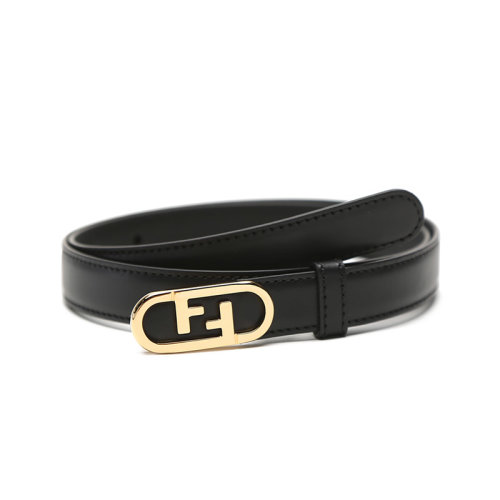FENDI/芬迪 女士牛皮雙F板扣式皮帶腰帶 8C0652 AAIW